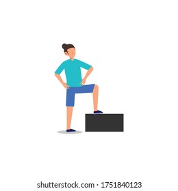 Cartoon character illustration of human action poses postures. Flat design of proud young man concept isolated on white background. Can be used for websites, web design, mobile app.