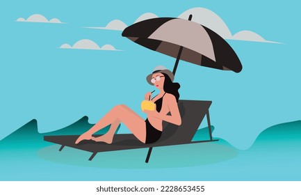 ilustración y vector del carácter de dibujos animados.