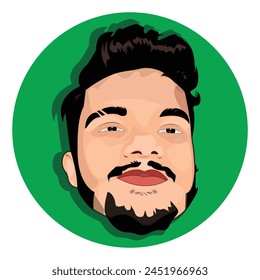 Cartoon character Illustration. Vector portrait illustration. EPS 10 Format.