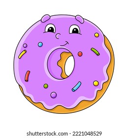 Cartoon character. Isolated on white background. Design element. Template for your design, books, stickers, cards. Vector illustration.