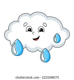 Cartoon character. Isolated on white background. Design element. Template for your design, books, stickers, cards. Vector illustration.