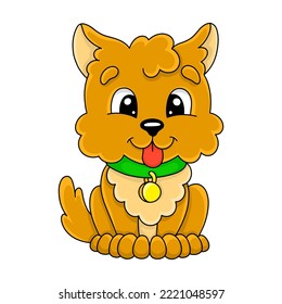 Cartoon character. Isolated on white background. Design element. Template for your design, books, stickers, cards. Vector illustration.