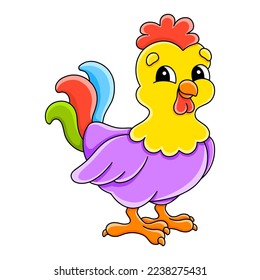 Cartoon character. Isolated on white background. Design element. Template for your design, books, stickers, cards. Vector illustration.