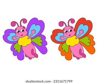 Cartoon character. Isolated on white background. Design element. Template for your design, books, stickers, cards. Vector illustration.