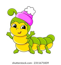 Cartoon character. Isolated on white background. Design element. Template for your design, books, stickers, cards. Vector illustration.