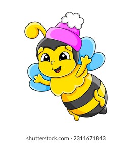 Cartoon character. Isolated on white background. Design element. Template for your design, books, stickers, cards. Vector illustration.