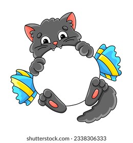 Cartoon character. Isolated on white background. Design element. Template for your design, books, stickers, cards. Vector illustration.