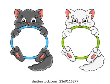 Cartoon character. Isolated on white background. Design element. Template for your design, books, stickers, cards. Vector illustration.