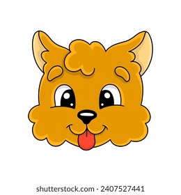 Cartoon character. Isolated on white background. Design element. Template for your design, books, stickers, cards. Vector illustration.