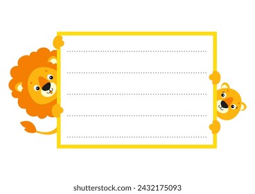 Cartoon character. Isolated on white background. Design element. Template for your design, books, stickers, cards. Vector illustration.
