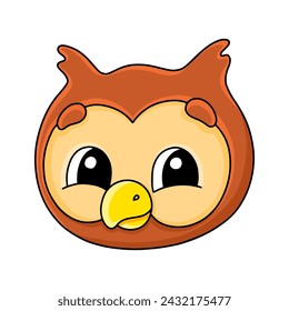 Cartoon character. Isolated on white background. Design element. Template for your design, books, stickers, cards. Vector illustration.