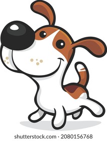 Cartoon character Jack Russell Terrier dog
