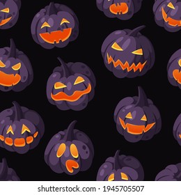 Cartoon Character Jack-o-lantern. Hand drawn stylish Halloween vegetable. Autumn Vector  drawing fresh 
food. Vegan Illustration Pumpkin Spice Season