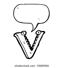 cartoon character letter