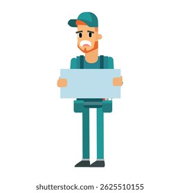 cartoon character man plumber style