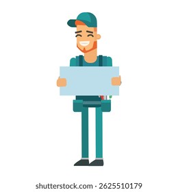 cartoon character man plumber style