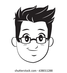 cartoon character man young person