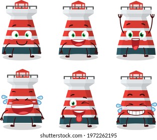 Cartoon character of mercusuar with smile expression