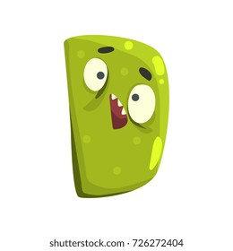 Cartoon character monster letter D