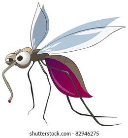 Cartoon Character Mosquito