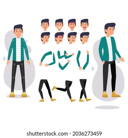 Cartoon character for motion design