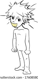 Cartoon character with mouth taped shut