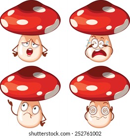 Cartoon character mushroom