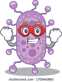 A cartoon character of mycobacterium performed as a Super hero