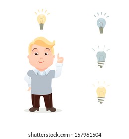 Cartoon Character - office worker