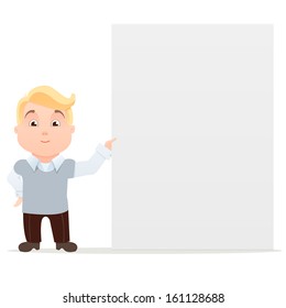 Cartoon Character - office worker