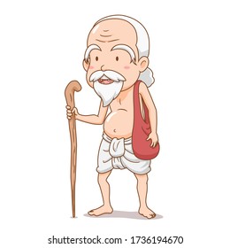 Asian Old Man Cartoon Images Stock Photos Vectors Shutterstock