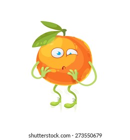 Cartoon character orange