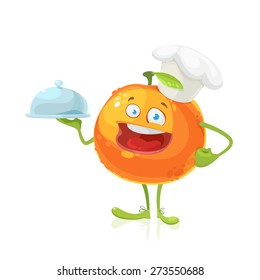 Cartoon character orange