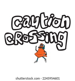 Cartoon character of orange traffic cone  expression. Vector illustration