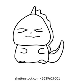 cartoon character outline hand drawing desig