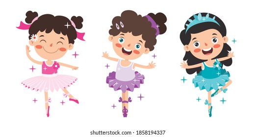 Cartoon Character Performing Classical Ballet