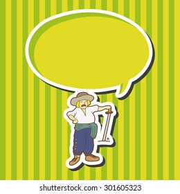 cartoon character person theme elements