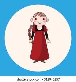 cartoon character person theme elements