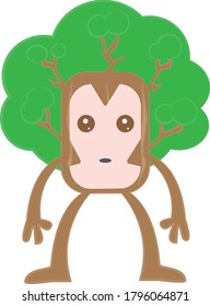 
el personaje de dibujos animados de una planta en forma de caja se ve muy lindo y adorable