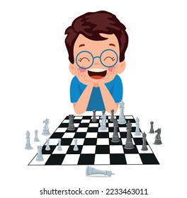 Cartoon Character Playing Chess Game