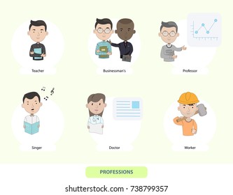 The cartoon character of the profession