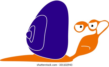Cartoon character quick snail racer
