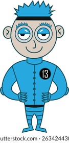 Cartoon personagem robô polícia vetor alienígena