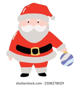 cartoon character santa claus variant gesture and activity. sticker santa claus