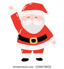 cartoon character santa claus variant gesture and activity. sticker santa claus