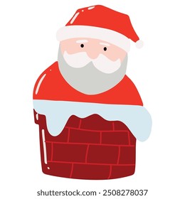 cartoon character santa claus variant gesture and activity. sticker santa claus