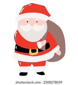 cartoon character santa claus variant gesture and activity. sticker santa claus