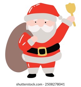 cartoon character santa claus variant gesture and activity. sticker santa claus