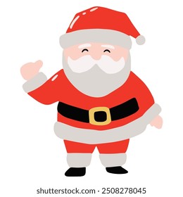 cartoon character santa claus variant gesture and activity. sticker santa claus