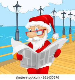 Personaje de caricatura Santa Claus. EPS vectorial 10.